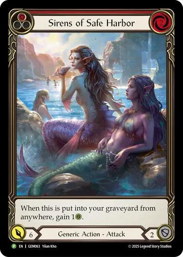 Sirens of Safe Harbor Red GEM063 card