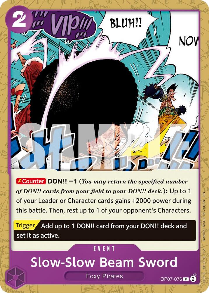 Slow Beam Sword Reprint OP07-076