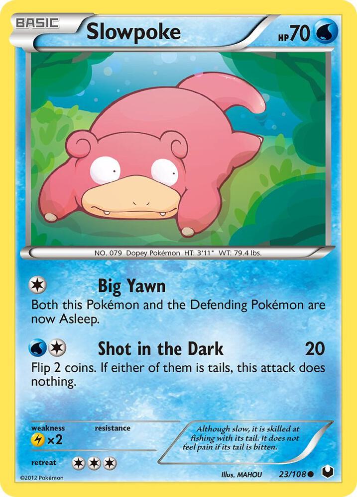 Slowpoke 23/108 card