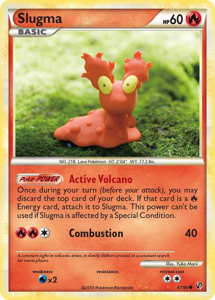 Slugma 67/90 card