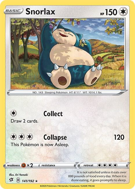 Snorlax 141/192 carta