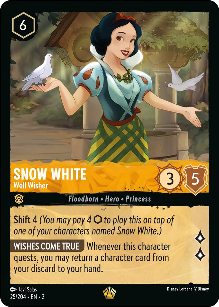 Snow White Well Wisher 25/204 card