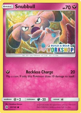 Snubbull 90 149 Build A Bear Workshop Exclusive 090/149 card