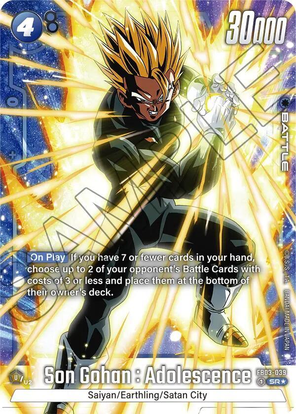 Son Gohan Adolescence FB03 039 Alternate Art