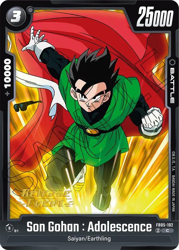 Son Gohan Adolescence FB05 102 carta