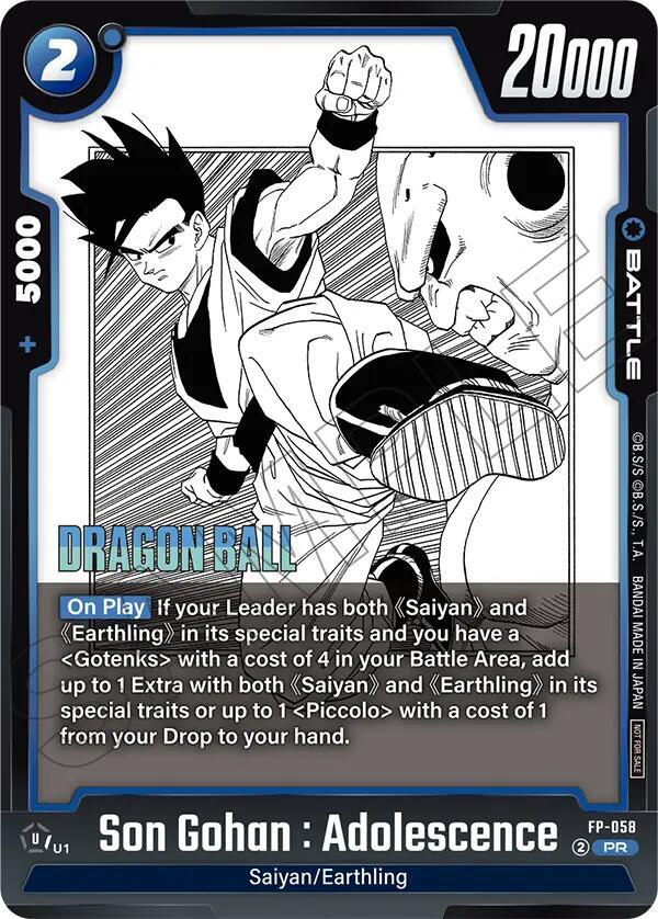 Son Gohan Adolescence FP 058 card