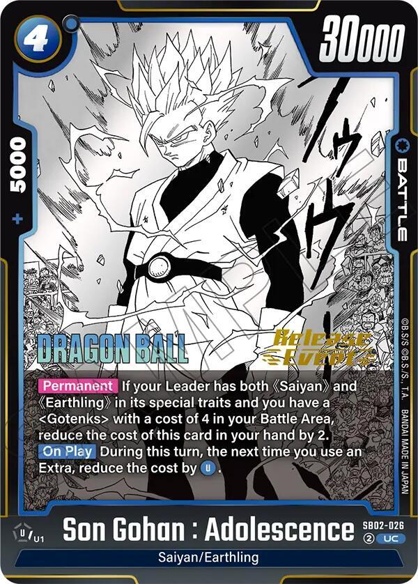 Son Gohan Adolescence SB02-026 card