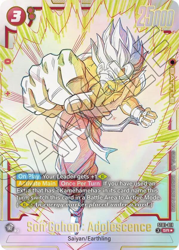 Son Gohan Adolescence ST01 011 Alternate Art card