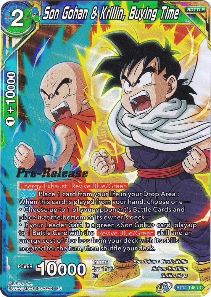 Son Gohan and Krillin Buying Time BT14-148