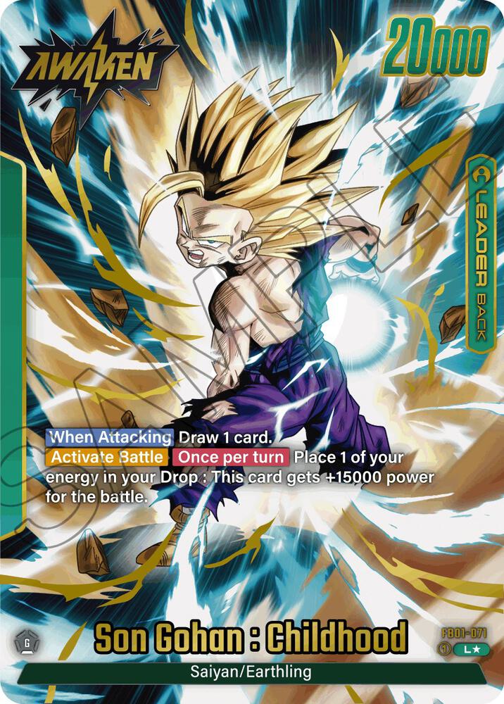 Son Gohan Childhood FB01 071 Alternate Art