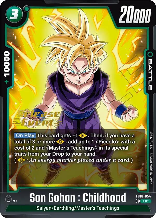 Son Gohan Childhood FB10 054 carta