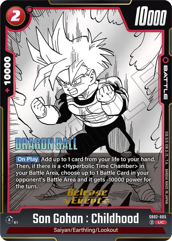 Son Gohan Childhood SB02 005 card
