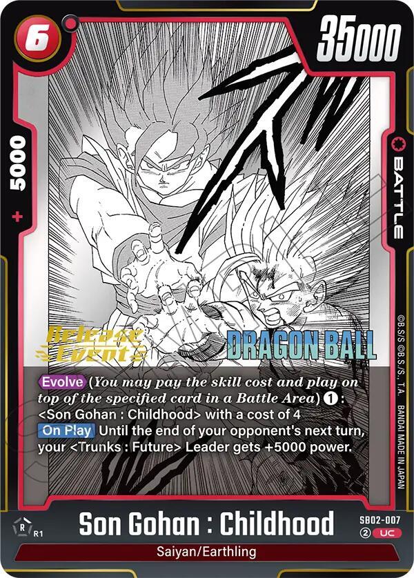 Son Gohan Childhood SB02 007 card