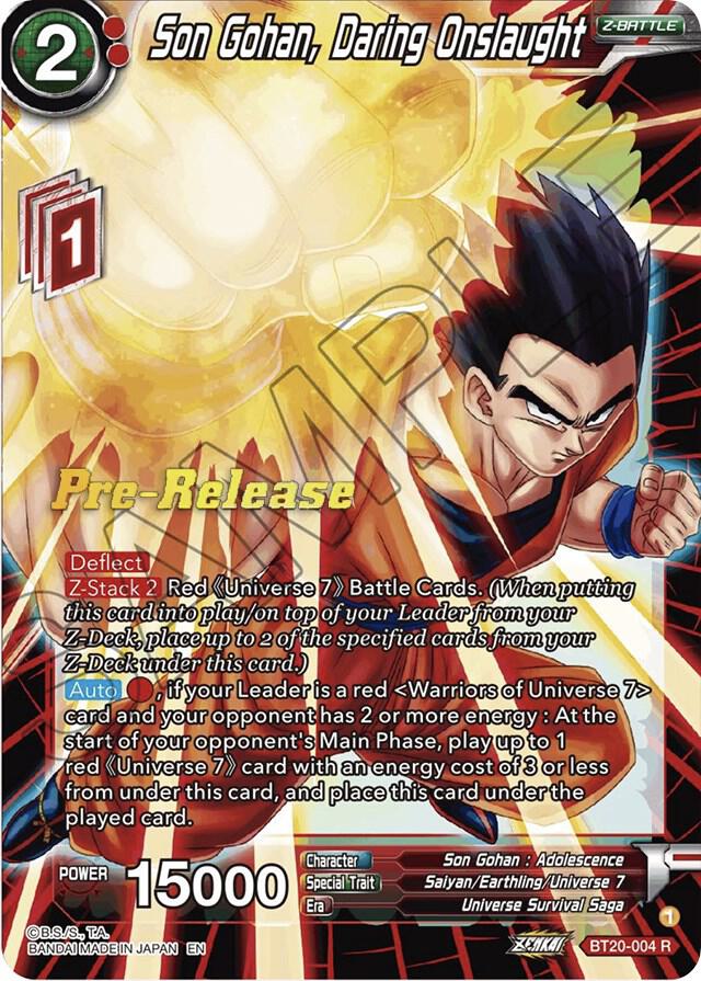 Son Gohan Daring Onslaught BT20-004
