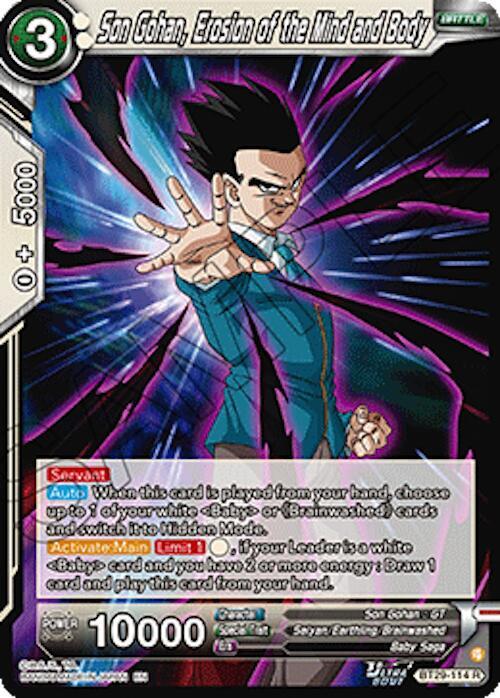 Son Gohan Erosion of the Mind and Body BT29-114 carta