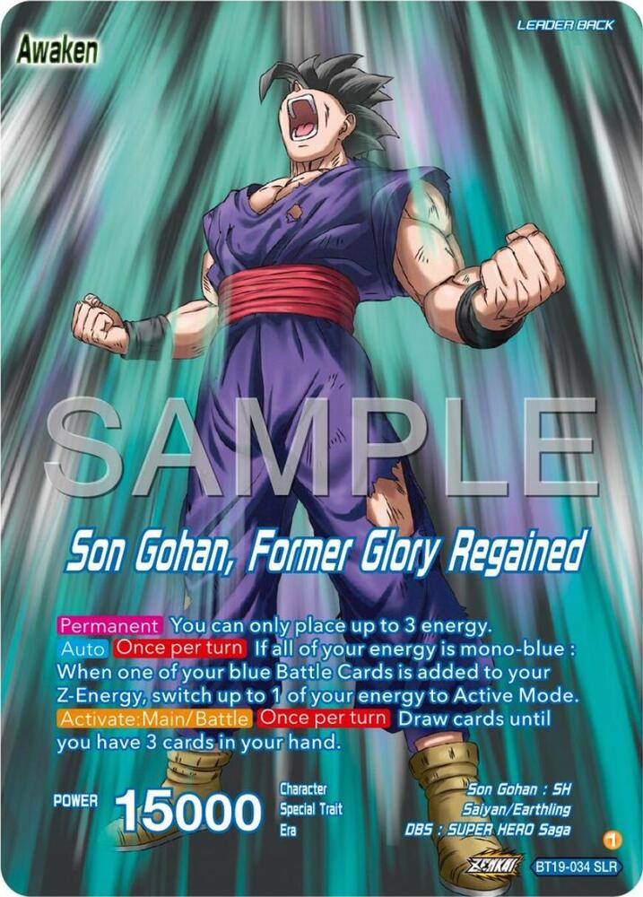 Son Gohan Son Gohan Former Glory Regained BT19-034 card