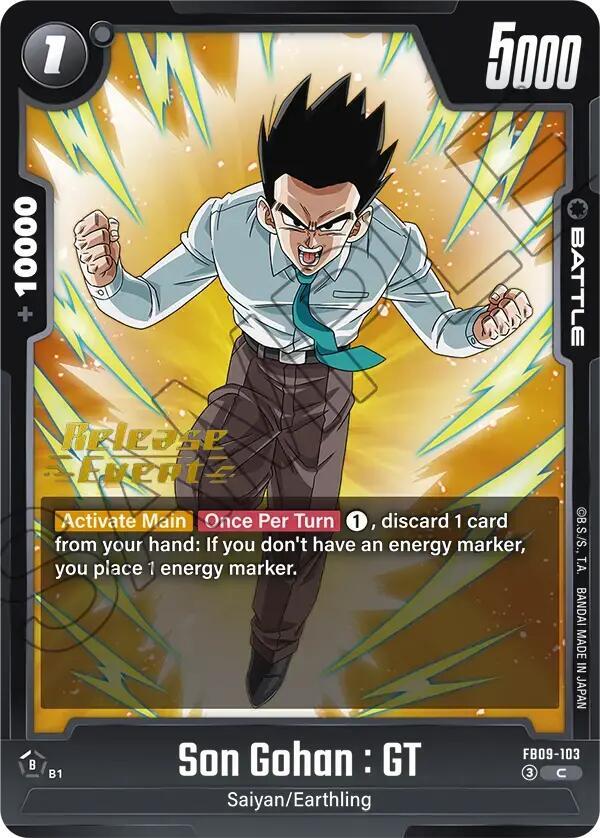 Son Gohan GT FB09 103 card
