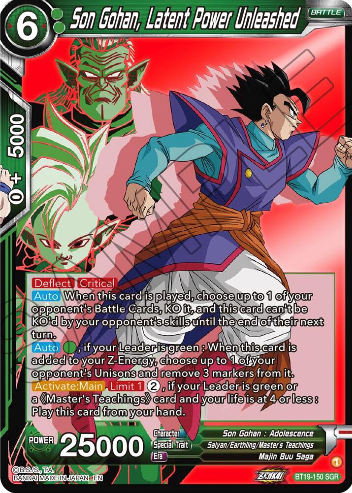 Son Gohan Latent Power Unleashed BT19-150