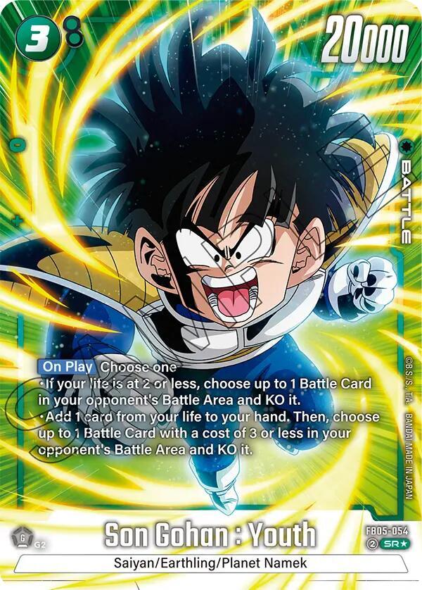 Son Gohan Youth Alternate Art FB05-054 carta