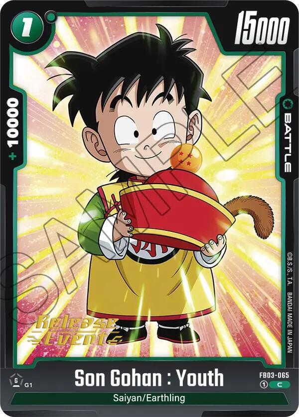 Son Gohan Youth FB03 065 carta