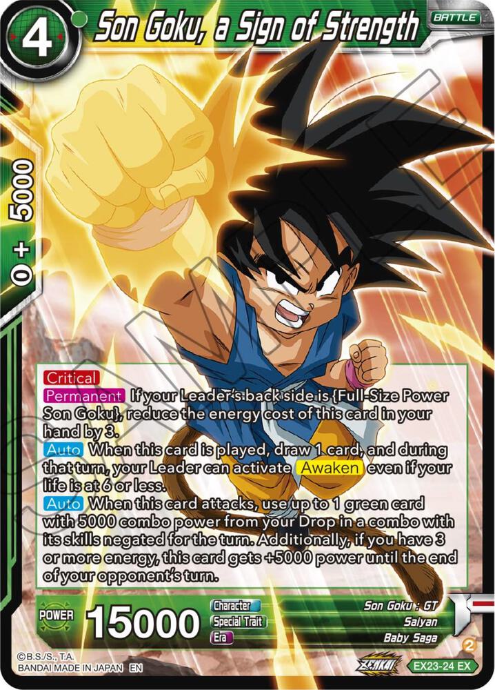 Son Goku a Sign of Strength EX23-24