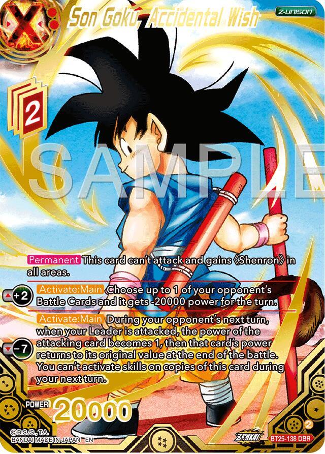 Son Goku Accidental Wish DBR BT25-138