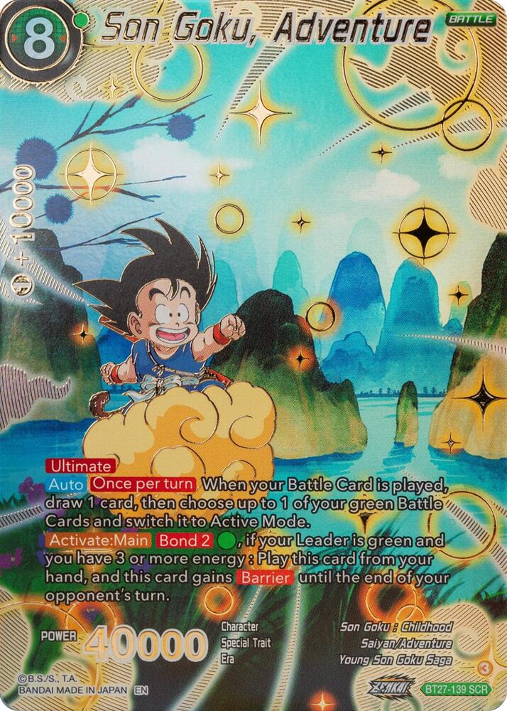 Son Goku Adventure BT27-139 carta