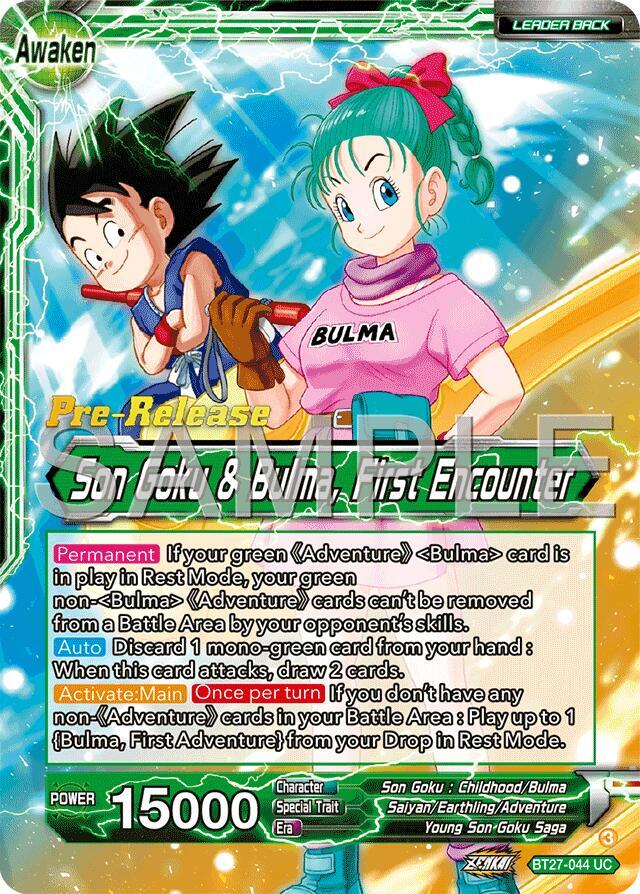 Son Goku Son Goku and Bulma First Encounter BT27-044