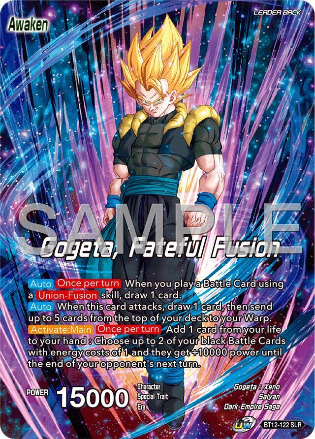 Son Goku and Vegeta Gogeta Fateful Fusion Reprint BT12-122