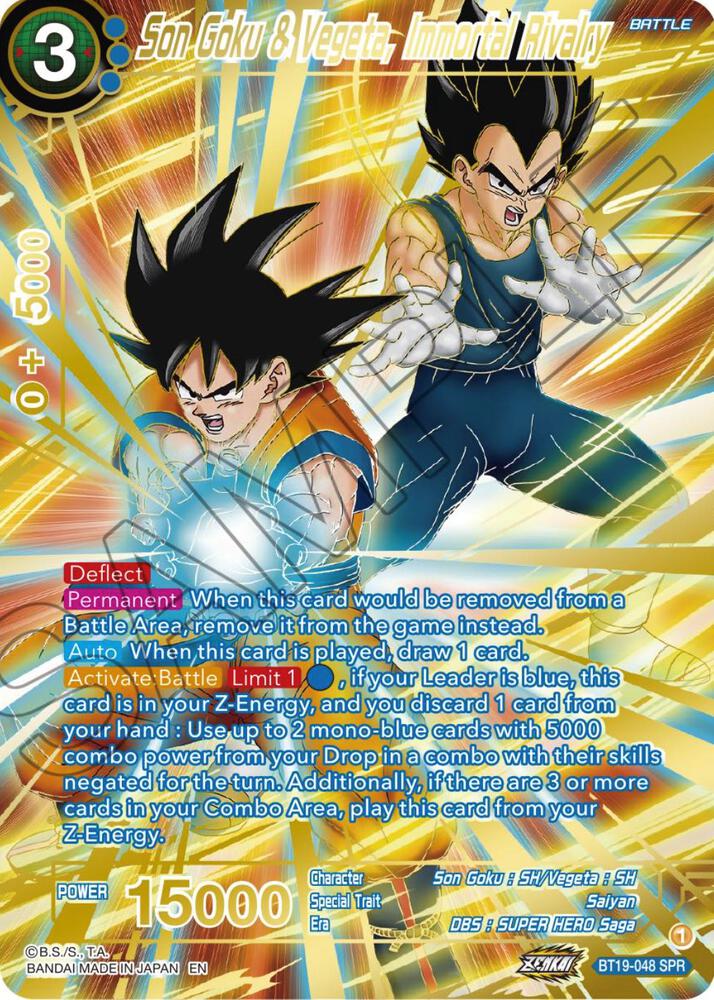 Son Goku and Vegeta Immortal Rivalry SPR BT19-048