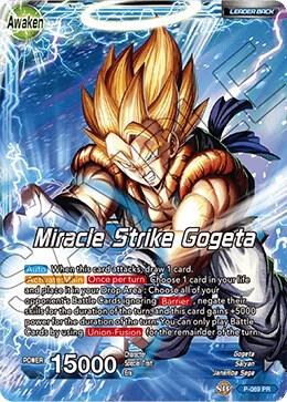 Son Goku and Vegeta Miracle Strike Gogeta Movie Promo P-069