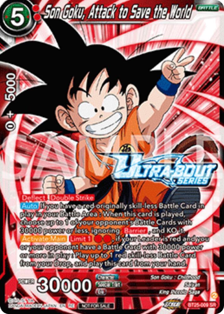 Son Goku Attack to Save the World Event Pack 17 BT25-009 carta