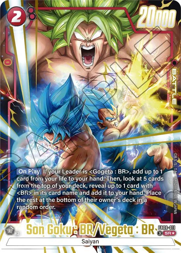 Son Goku BR Vegeta BR Alternate Art FB09-011 carta