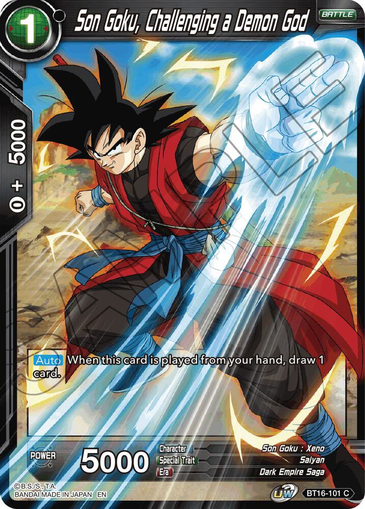 Son Goku Challenging a Demon God BT16-101