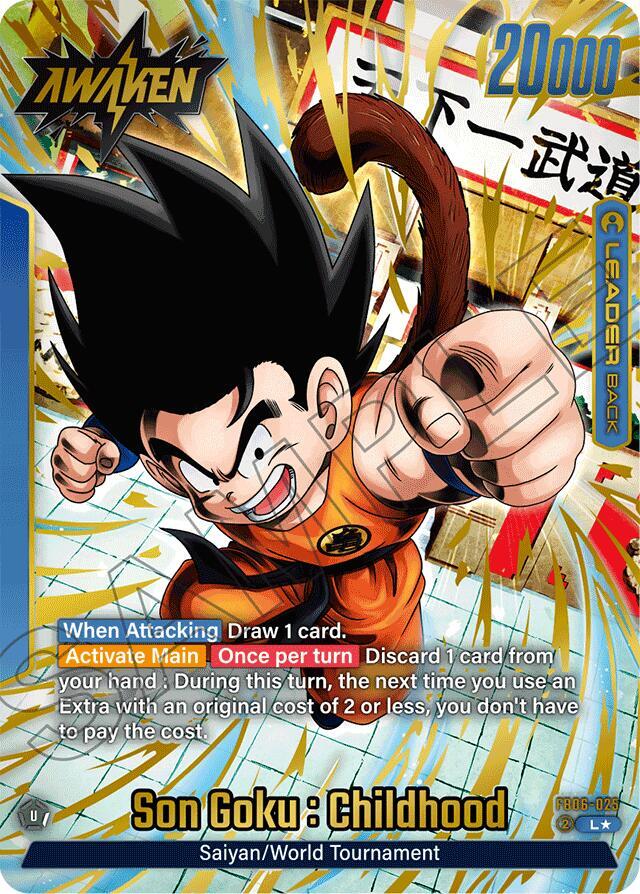 Son Goku Childhood FB06 025 Alternate Art card