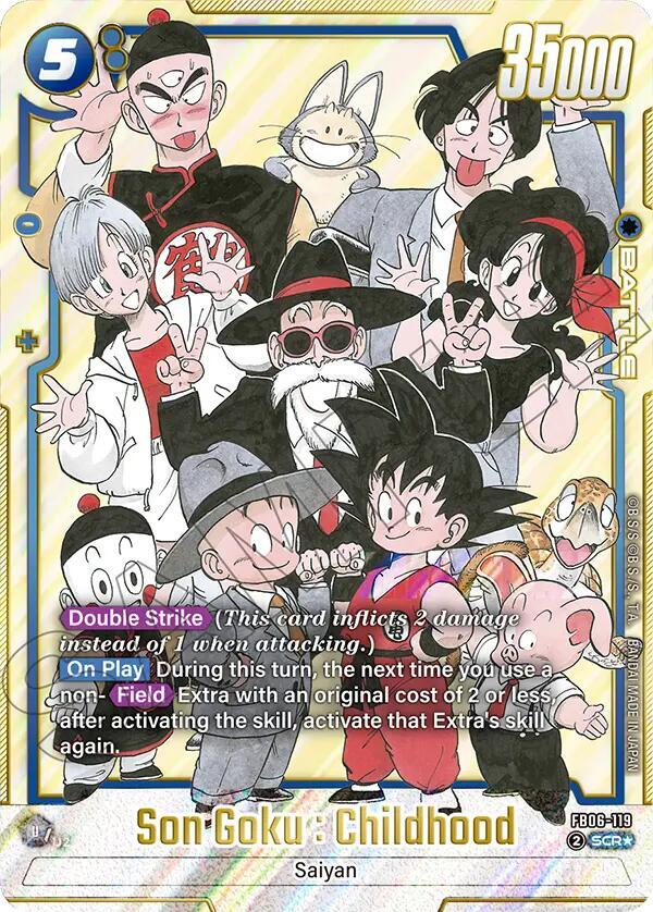 Son Goku Childhood FB06 119 Alternate Art carta
