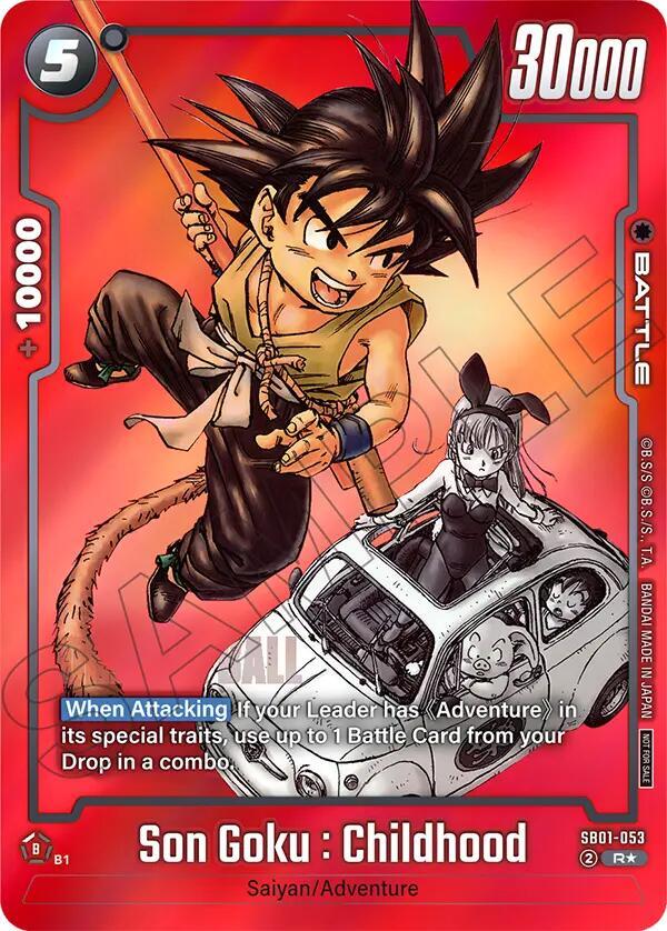 Son Goku Childhood SB01 053 Limited Pack MANGA Version 01