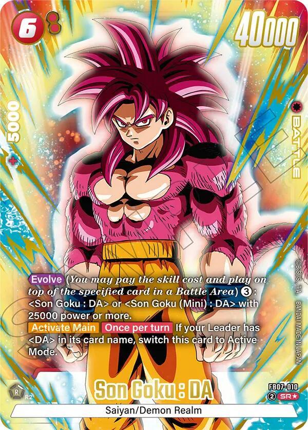 Son Goku DA FB07 010 Alternate Art carta