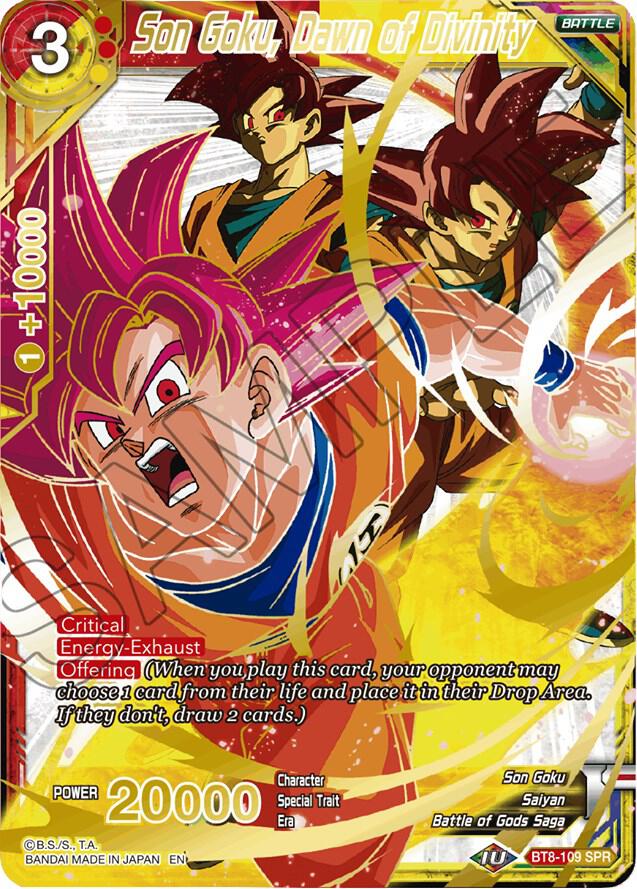 Son Goku Dawn of Divinity BT8-109 carta