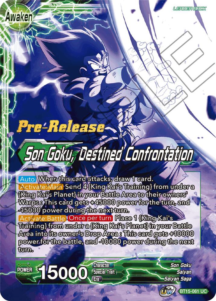 Son Goku Son Goku Destined Confrontation BT15-061