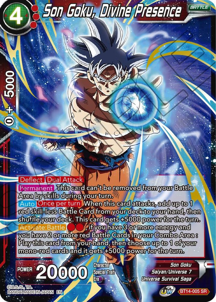 Son Goku Divine Presence BT14-005 card