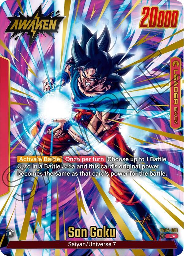 Son Goku FB04 001 Alternate Art carta
