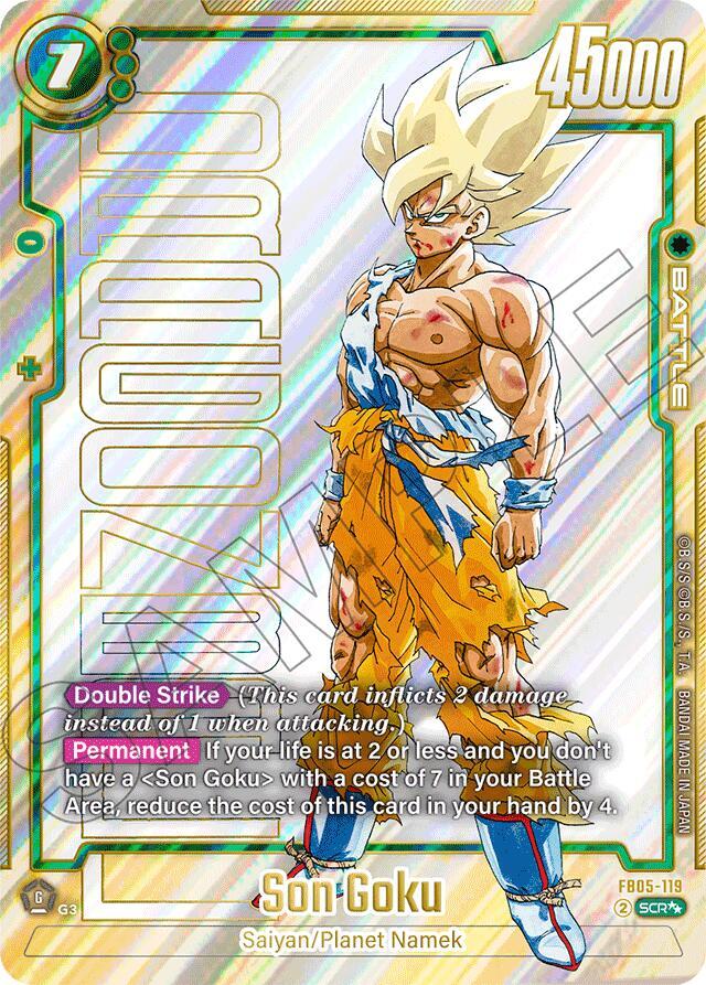 Son Goku FB05 119 Super Alternate Art card
