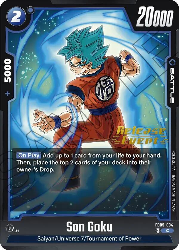 Son Goku FB09 034 carta