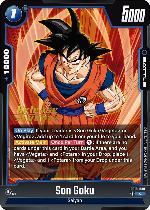 Son Goku FB10 030 carta
