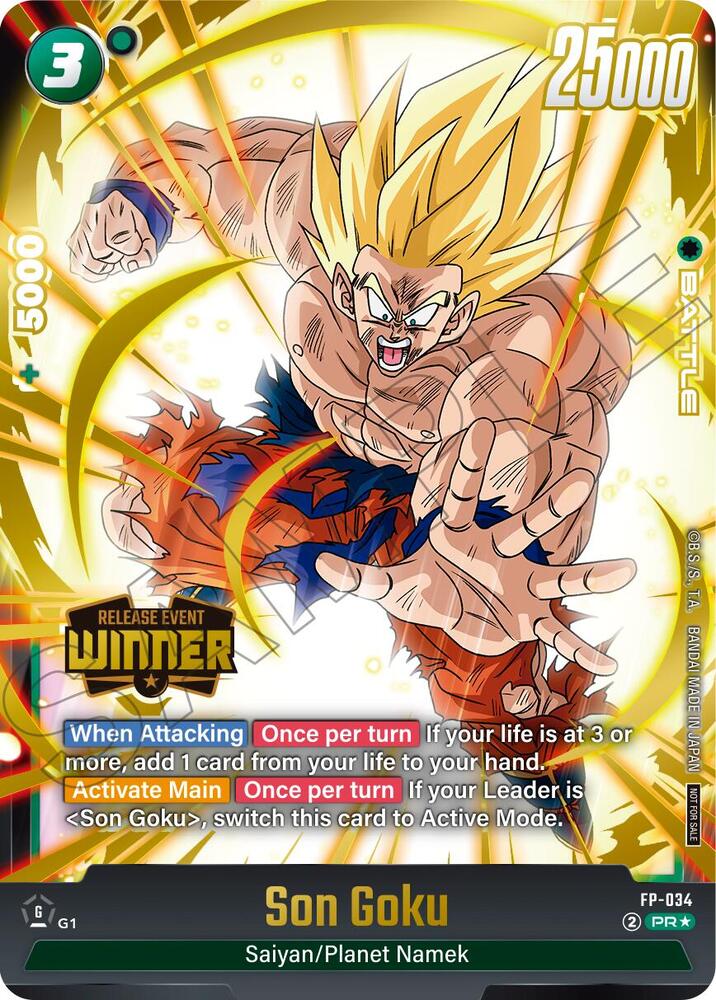 Son Goku FP 034 Release Event Winner