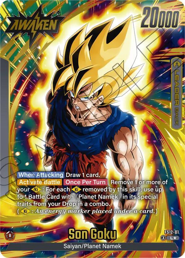 Son Goku FS12 01 Gold carta