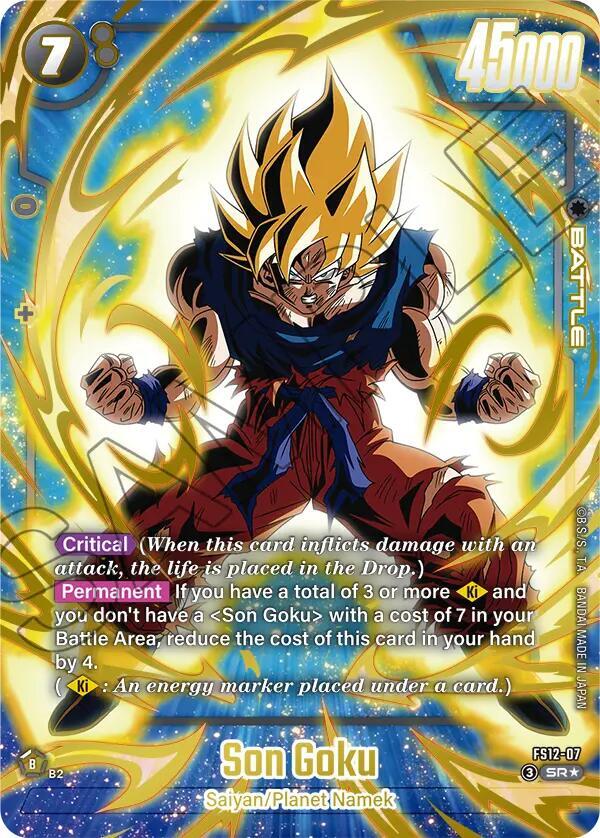 Son Goku FS12 07 Gold card
