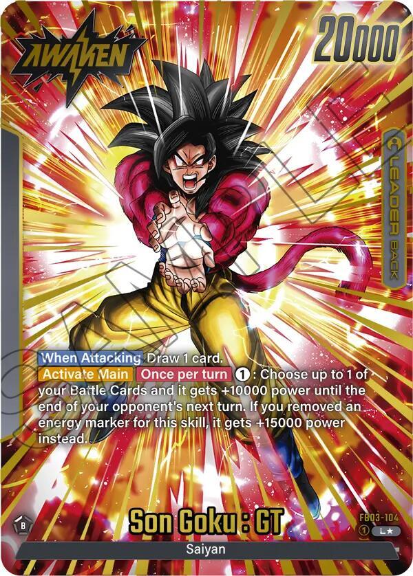 Son Goku GT FB03 104 Alternate Art card
