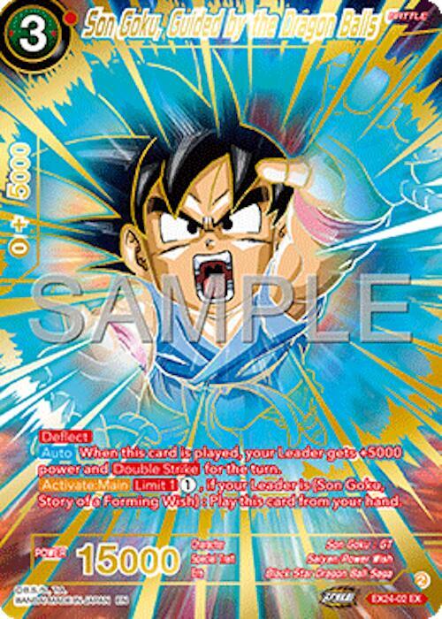 Son Goku Guided by the Dragon Balls EX24-02 carta
